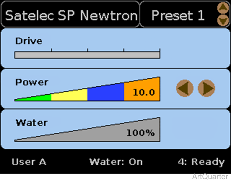 Satelec Scaler Control Screen